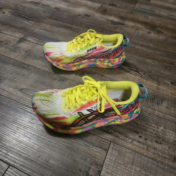 Asics Noosa Tri 13 Athletic Running Shoes Pink Sour Yuzu Women's Size 6.5 bx42 - Picture 7 of 8